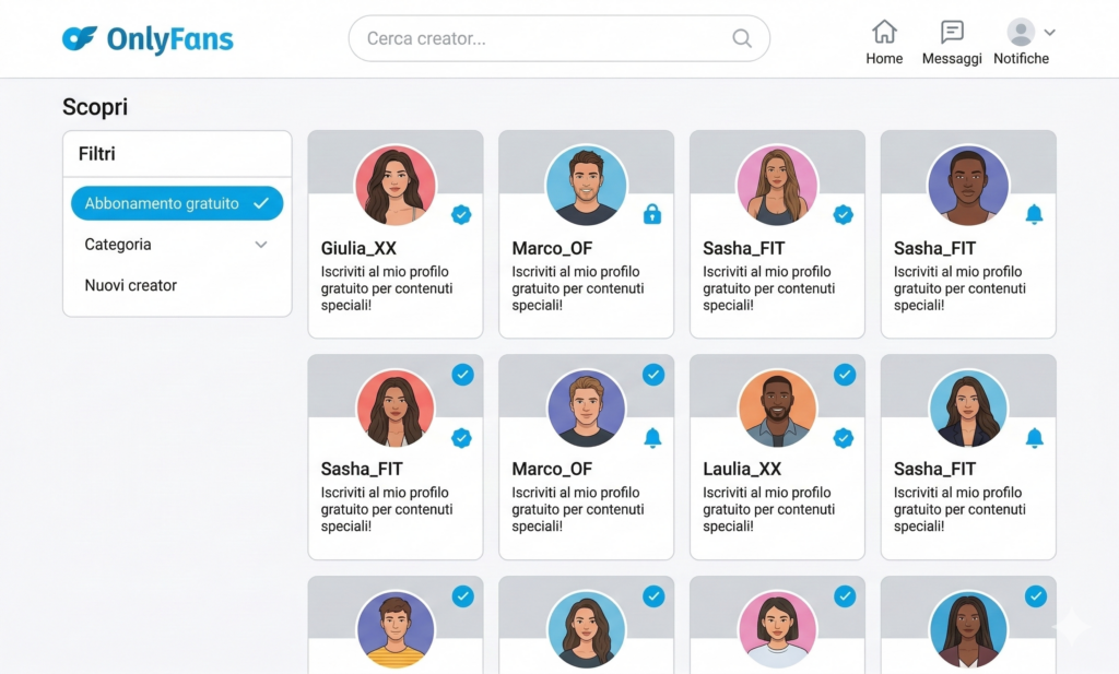 profili onlyfans italiani gratis